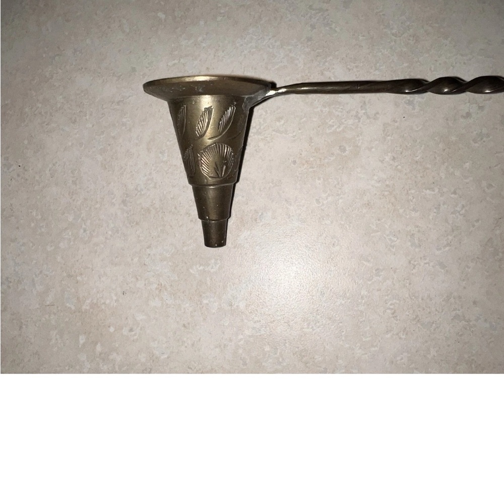 Vintage Brass Bundle: 2 Candle Snuffers, Bell, Postage Scale W/Stamp Roll Holder - Picture 8 of 14